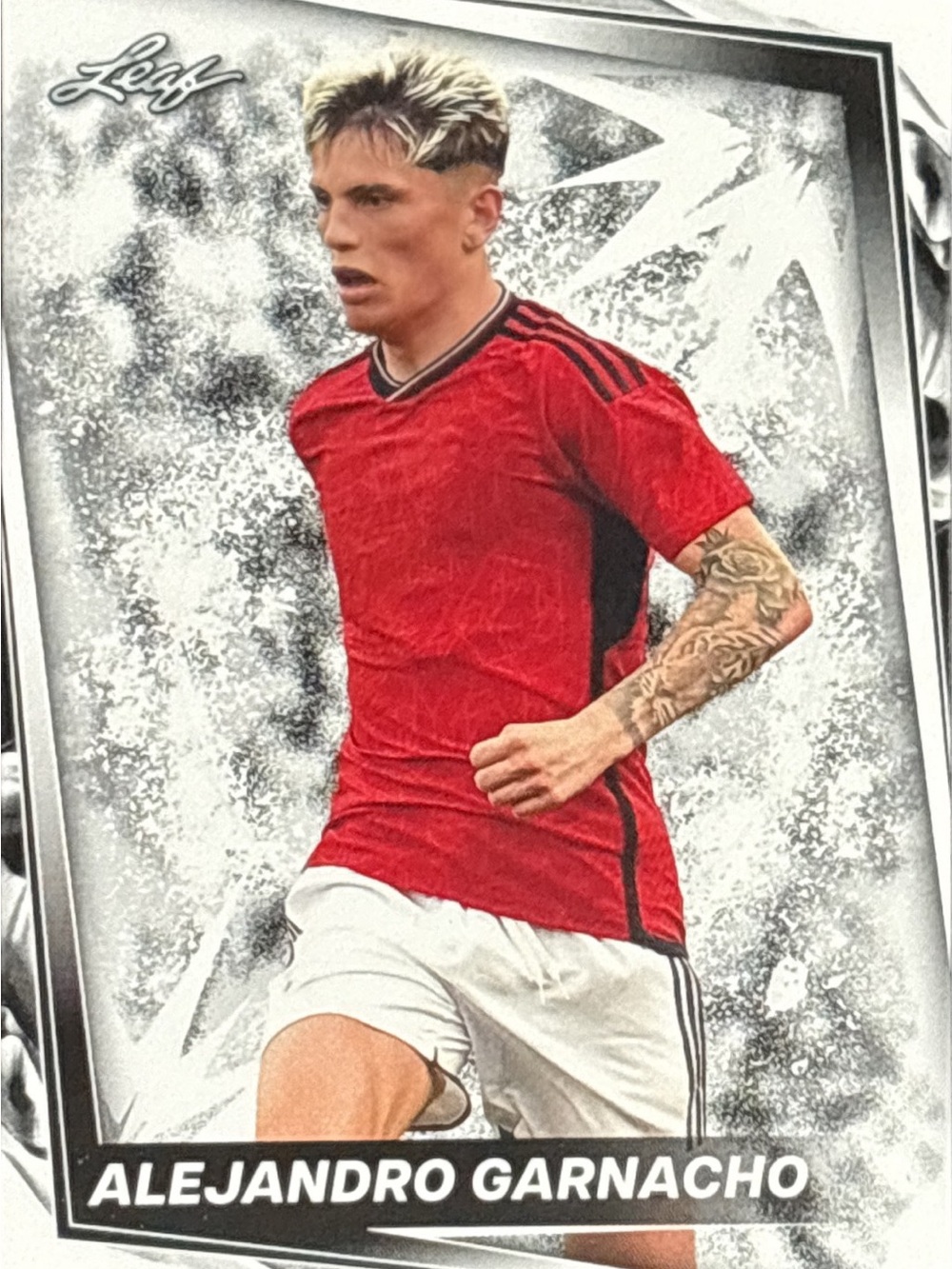 Leaf Alejandro Garnacho Soccer Player Card